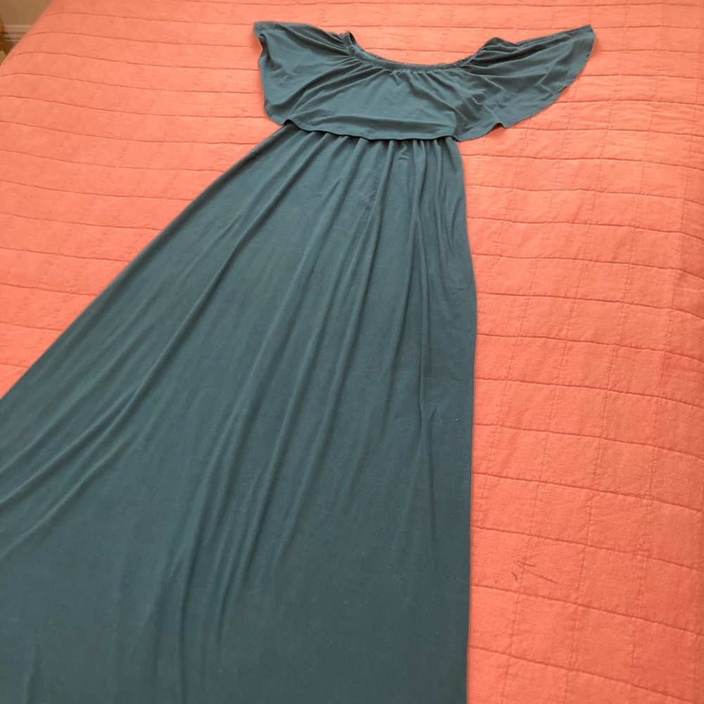 Hello MIZ Teal Maxi Dress